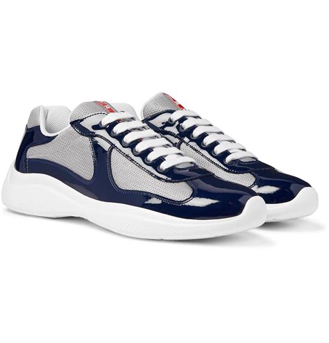 navy blue prada americas cup sneakers|Prada America's Cup blue.